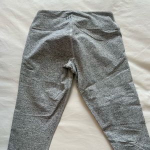 NoBull Mid-Rise Plush Heather Tight 21" | Size Small | White Heather